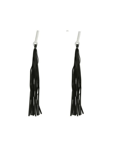 Artificial Leather Streamers Grips Black.